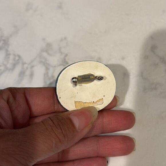 Handmade Siamese cat green background pin crazy cat lady cat lover - Picture 3 of 3